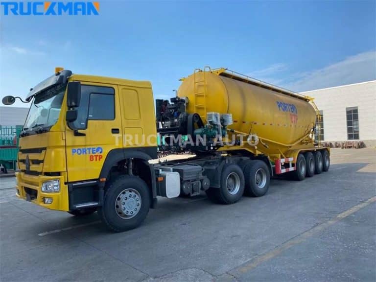 Transporteur de ciment et de béton en vrac