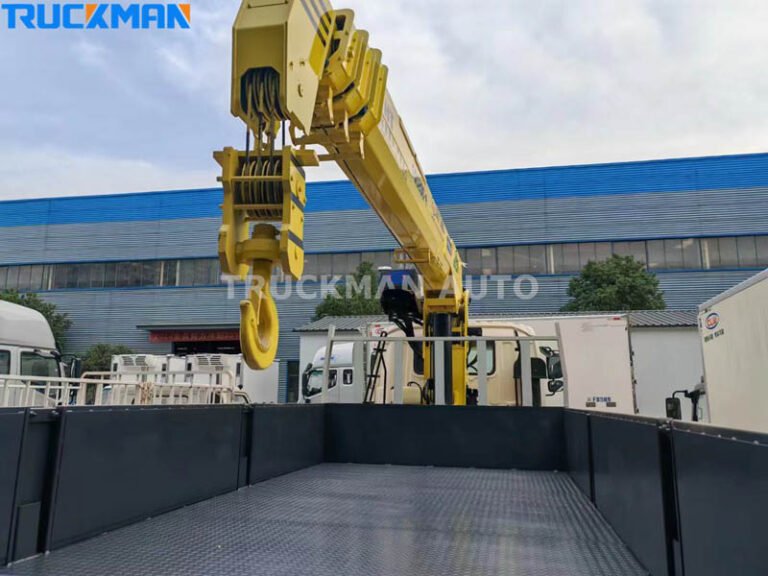Carrosserie de grue montée sur camion