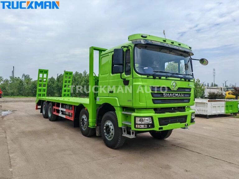 SHACMAN F3000 Camion à plateau avec échelle